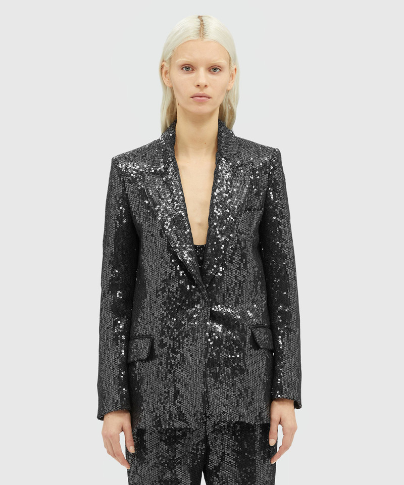 MSGM Sequined fabric jacket outlook