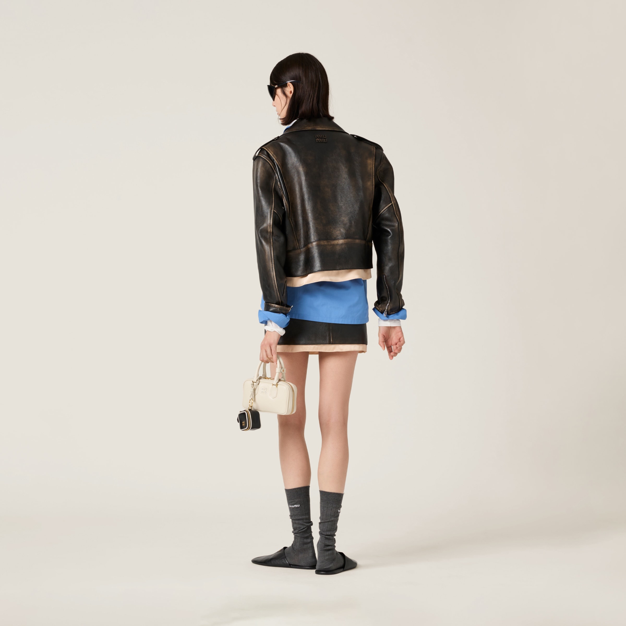Nappa leather biker jacket - 3