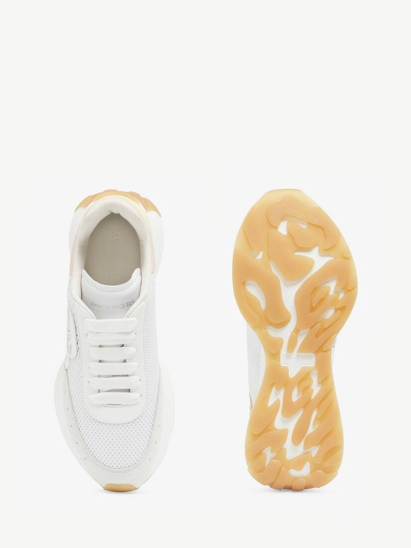 Women's Sprint Runner in White/pearl/blush/anise 4