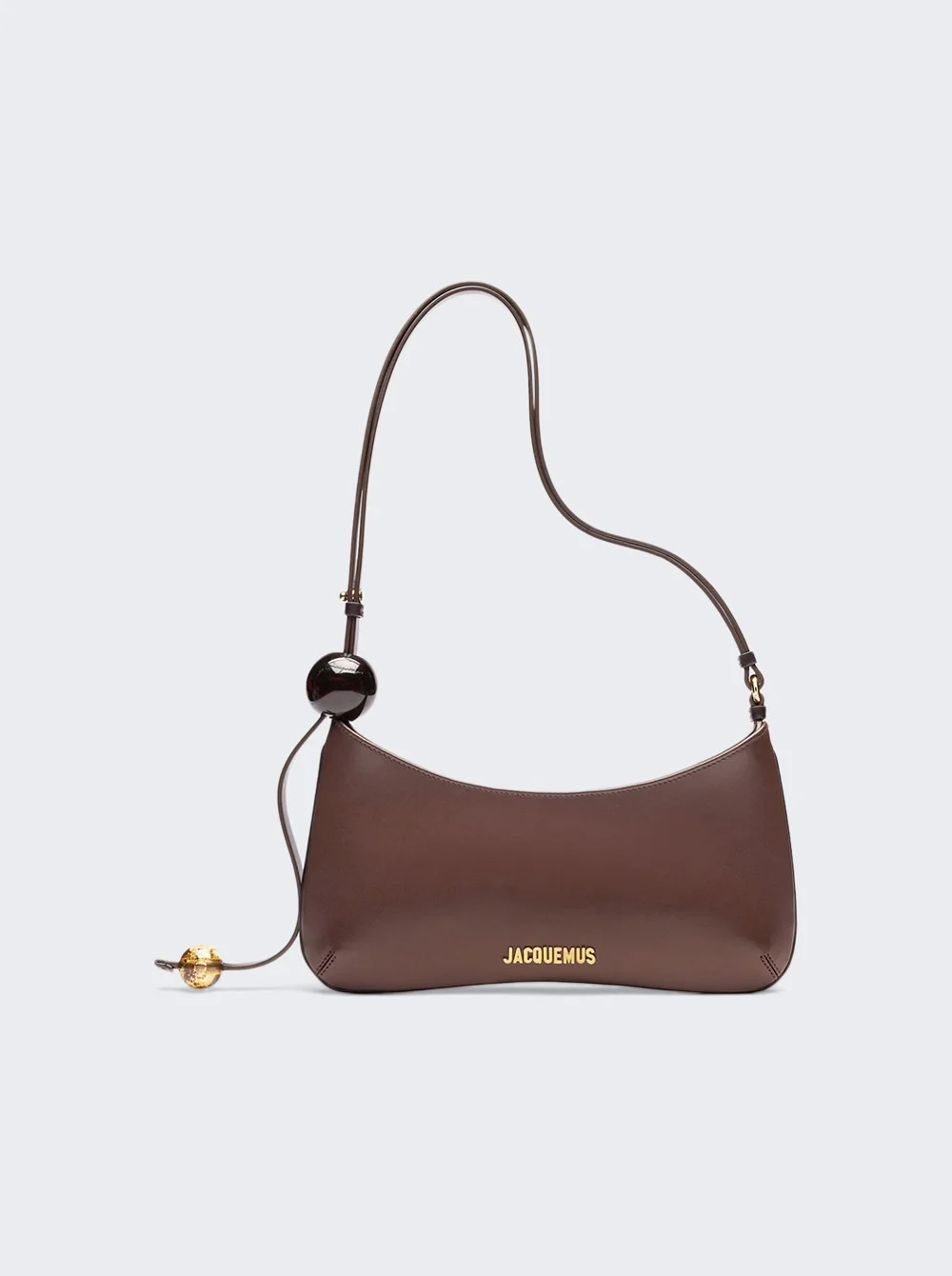The Bisou Perle Shoulder Bag Medium Brown - 1