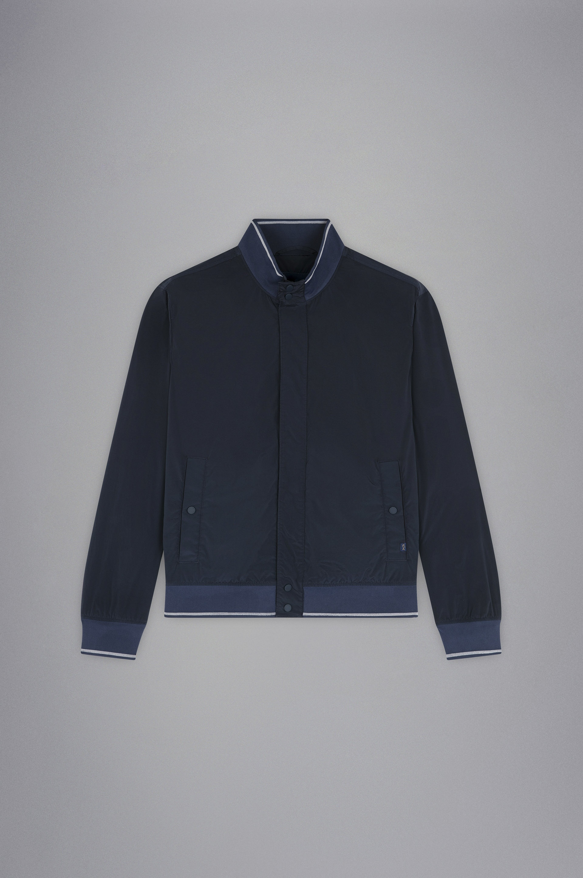 GARMENT DYED STRETCH ECONYL® NYLON BOMBER JACKET - 1