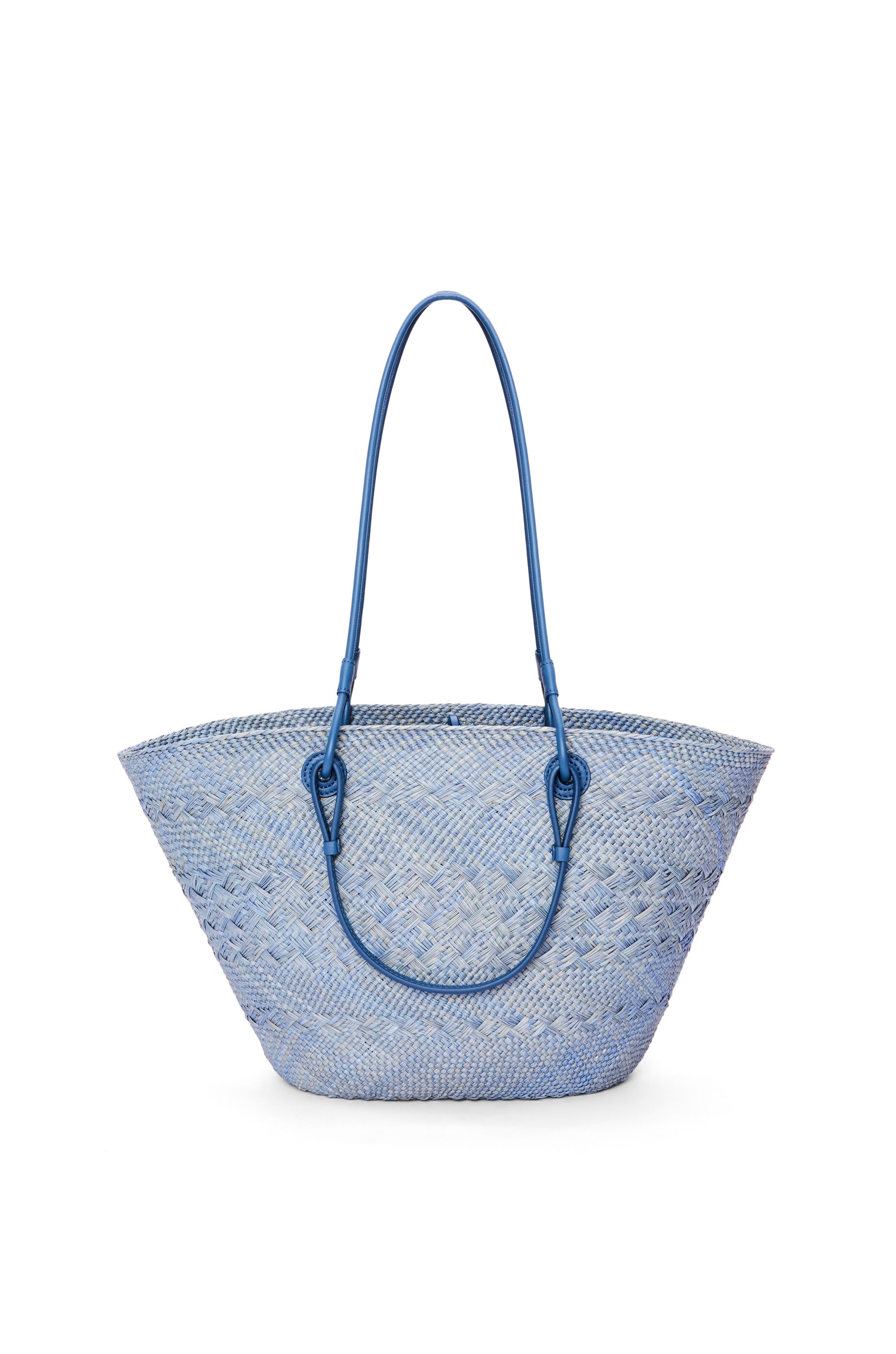 Anagram Basket bag in iraca palm and calfskin - 4