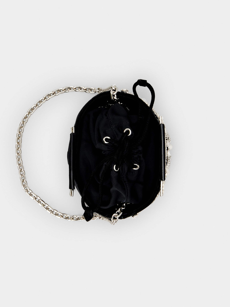 RV Strass Pendant Mini Bag in Velvet 5