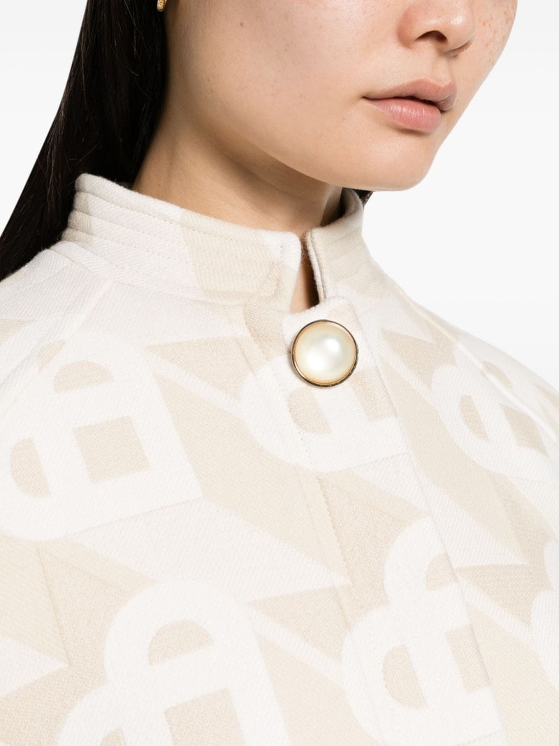logo-monogram cropped jacket 5