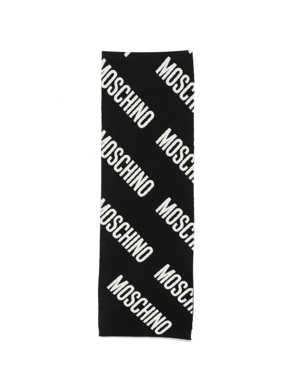 logo-intarsia scarf - 1