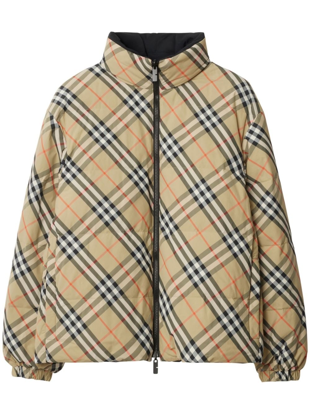 Reversible Check puffer jacket - 1