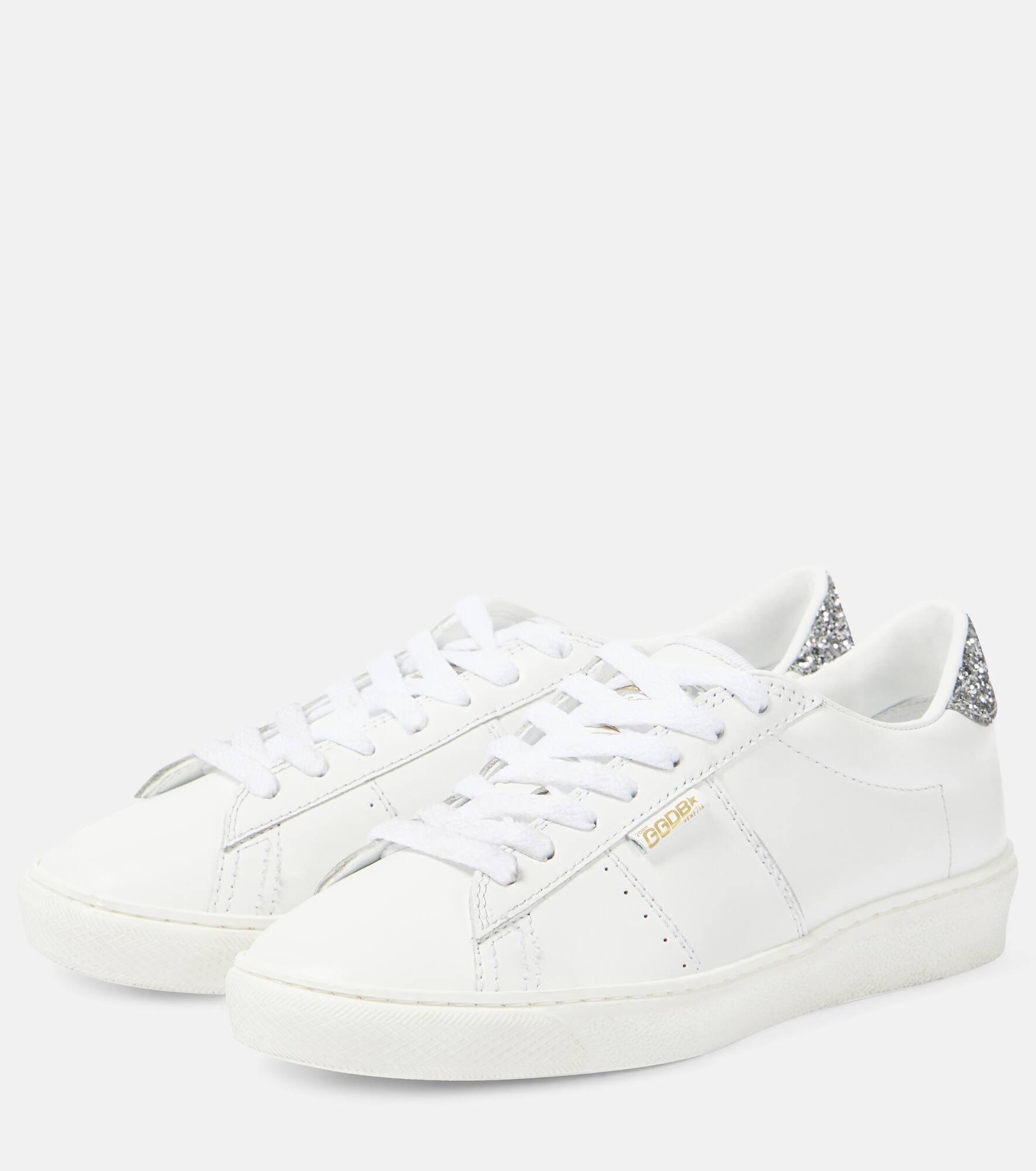 Matchstar glitter leather sneakers - 5