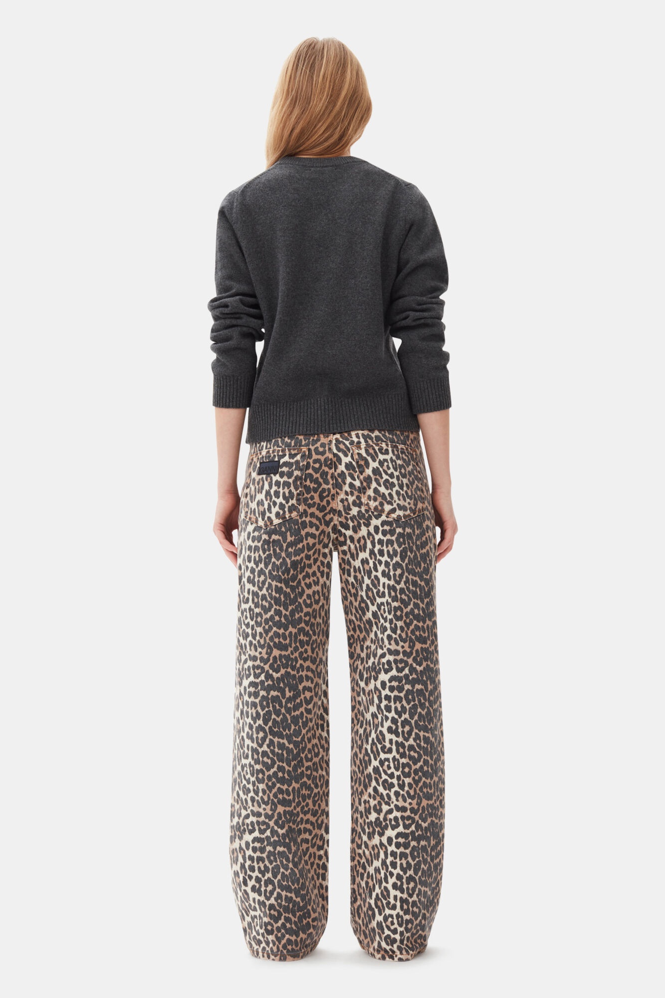 LEOPARD PRINTED IZEY JEANS - 4