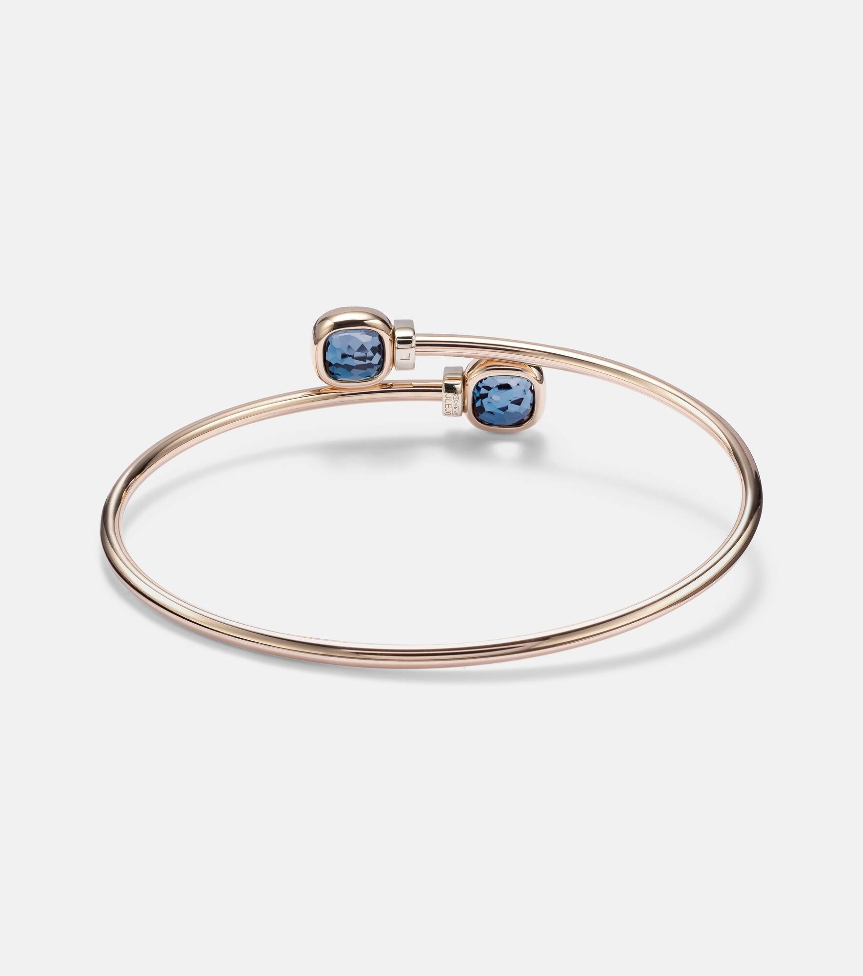 Nudo 18kt gold bangle with topazes and diamonds - 4
