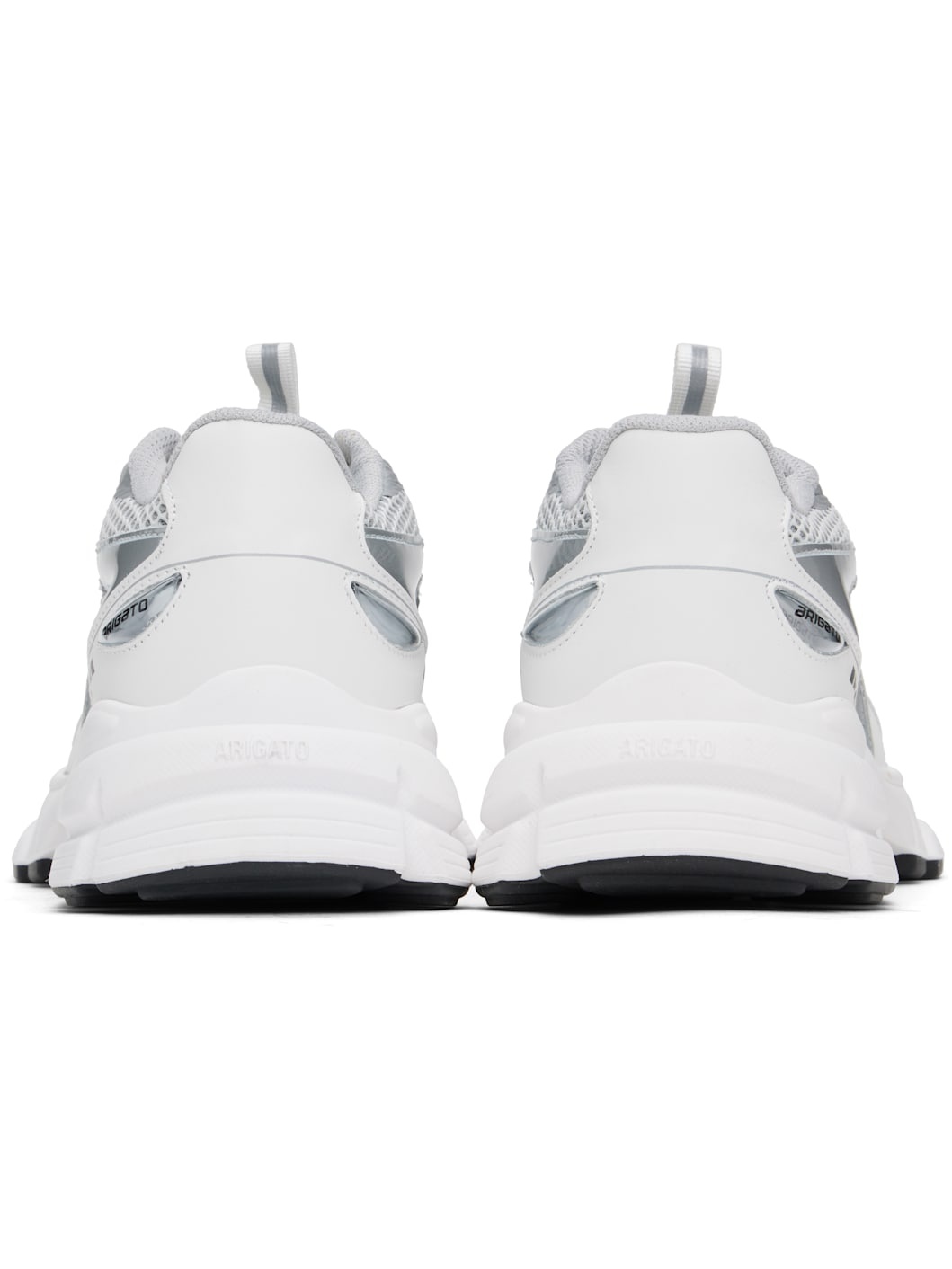 White & Silver Marathon Runner Sneakers - 2