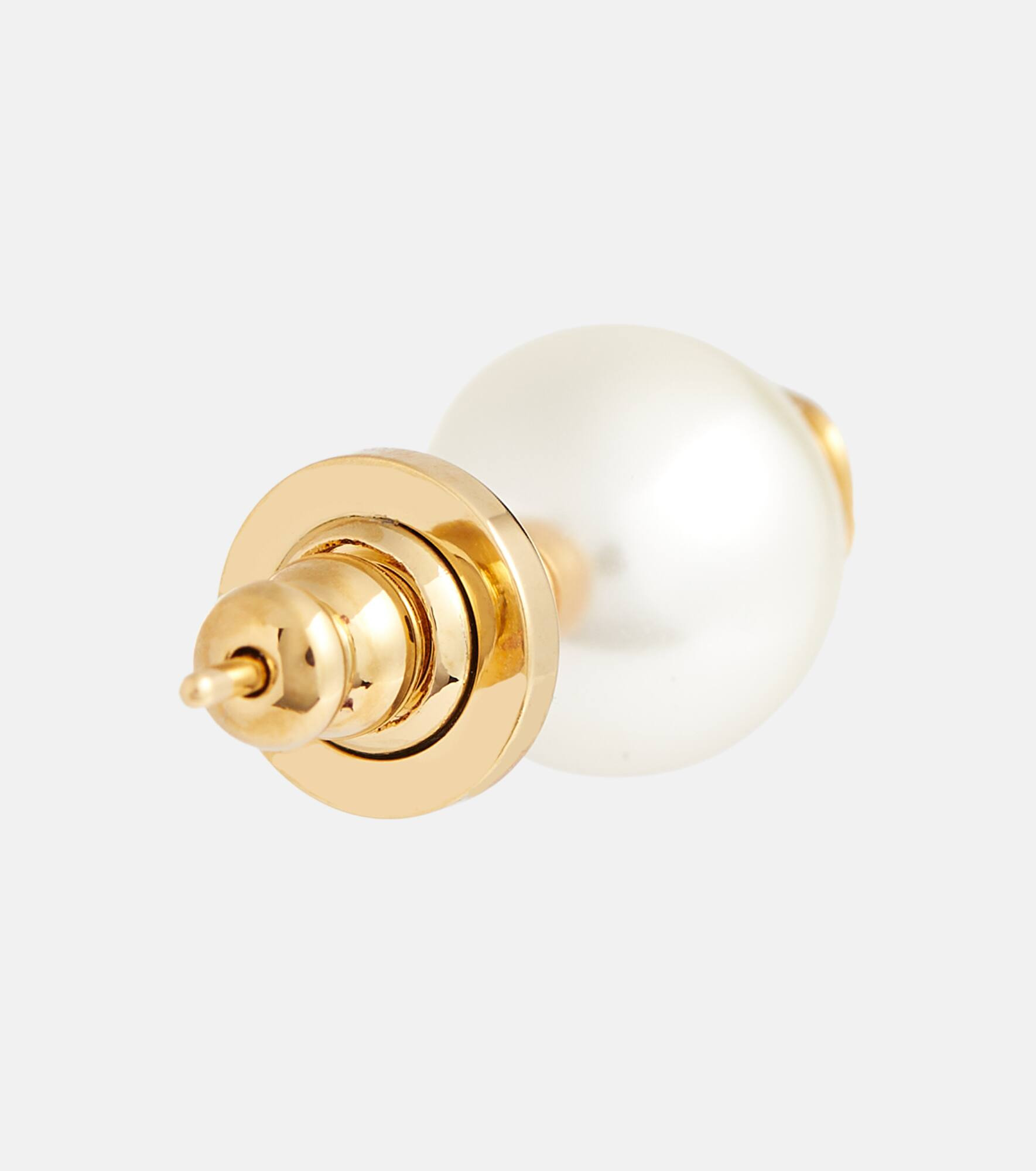 VLogo faux pearl earrings - 5