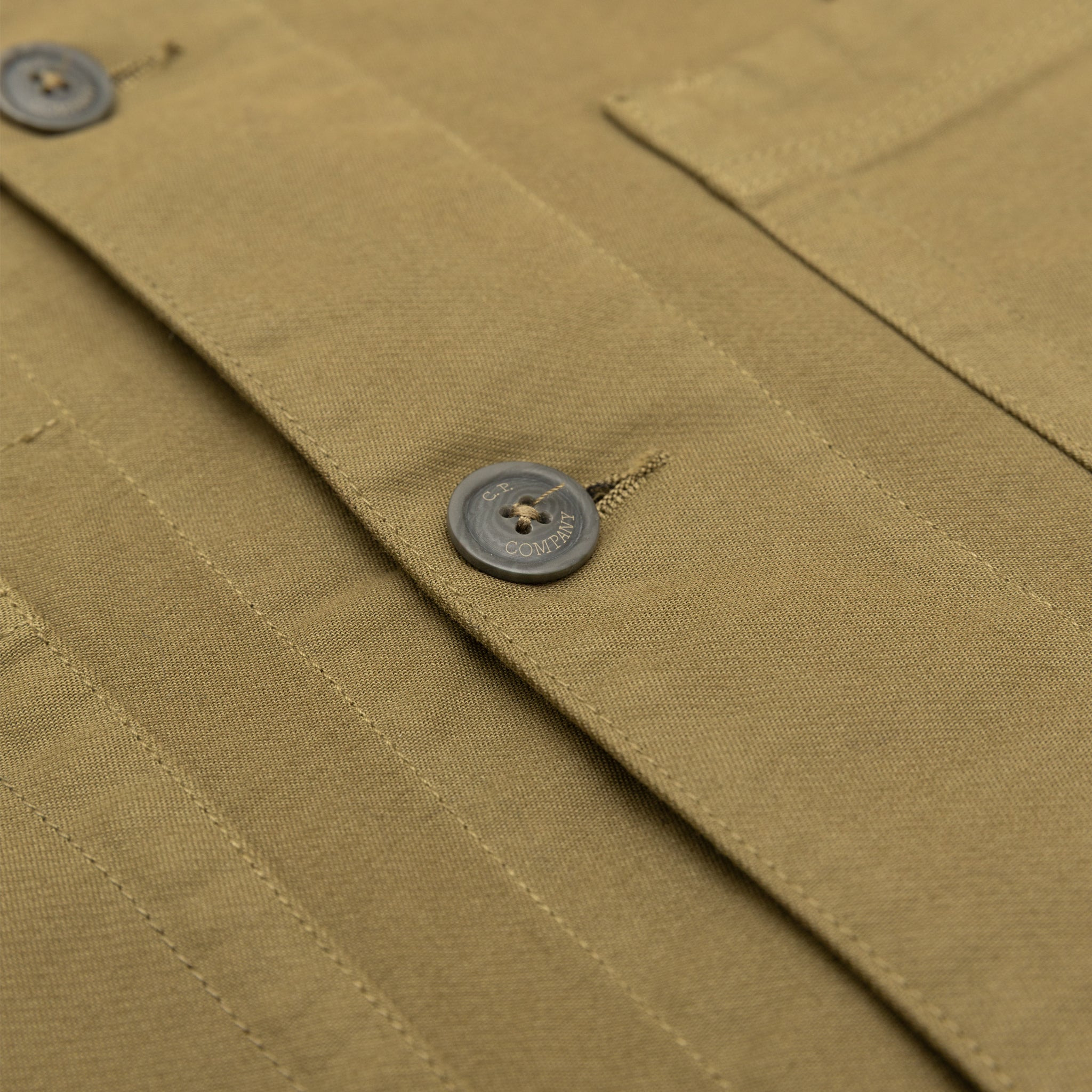COTTON/ NYLON DOUBLE SATIN LENS UTILITY OVERSHIRT - 3