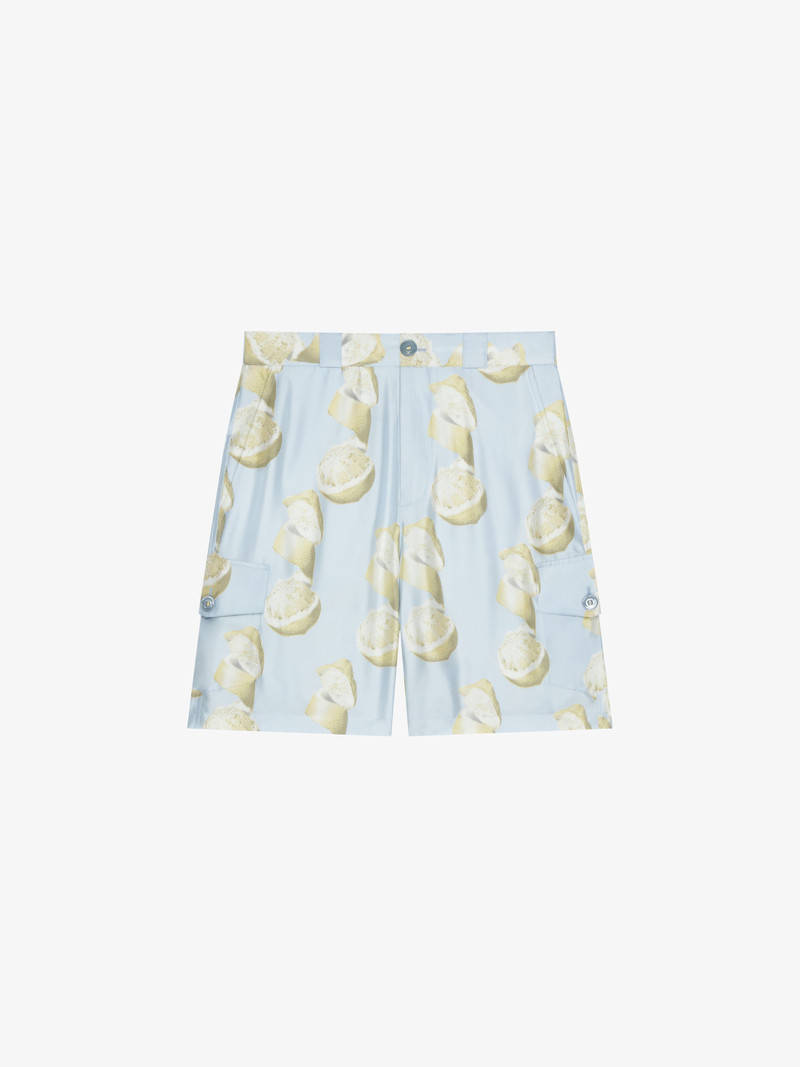 SILK에 BERMUDA SHORTS에 인쇄 1