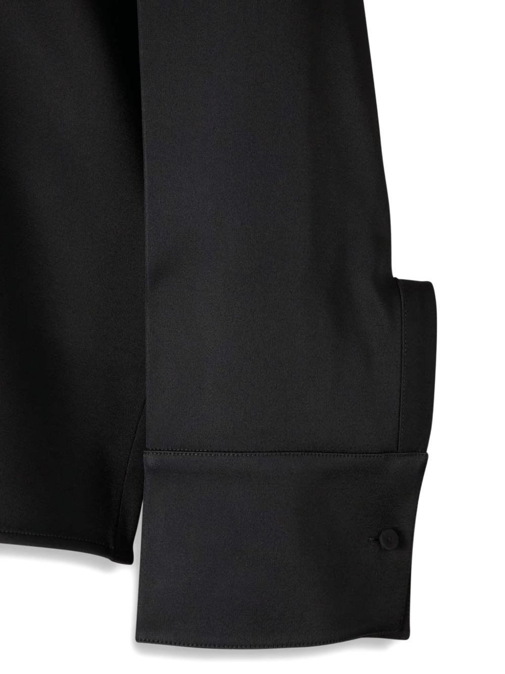 wide-collar satin blouse - 4