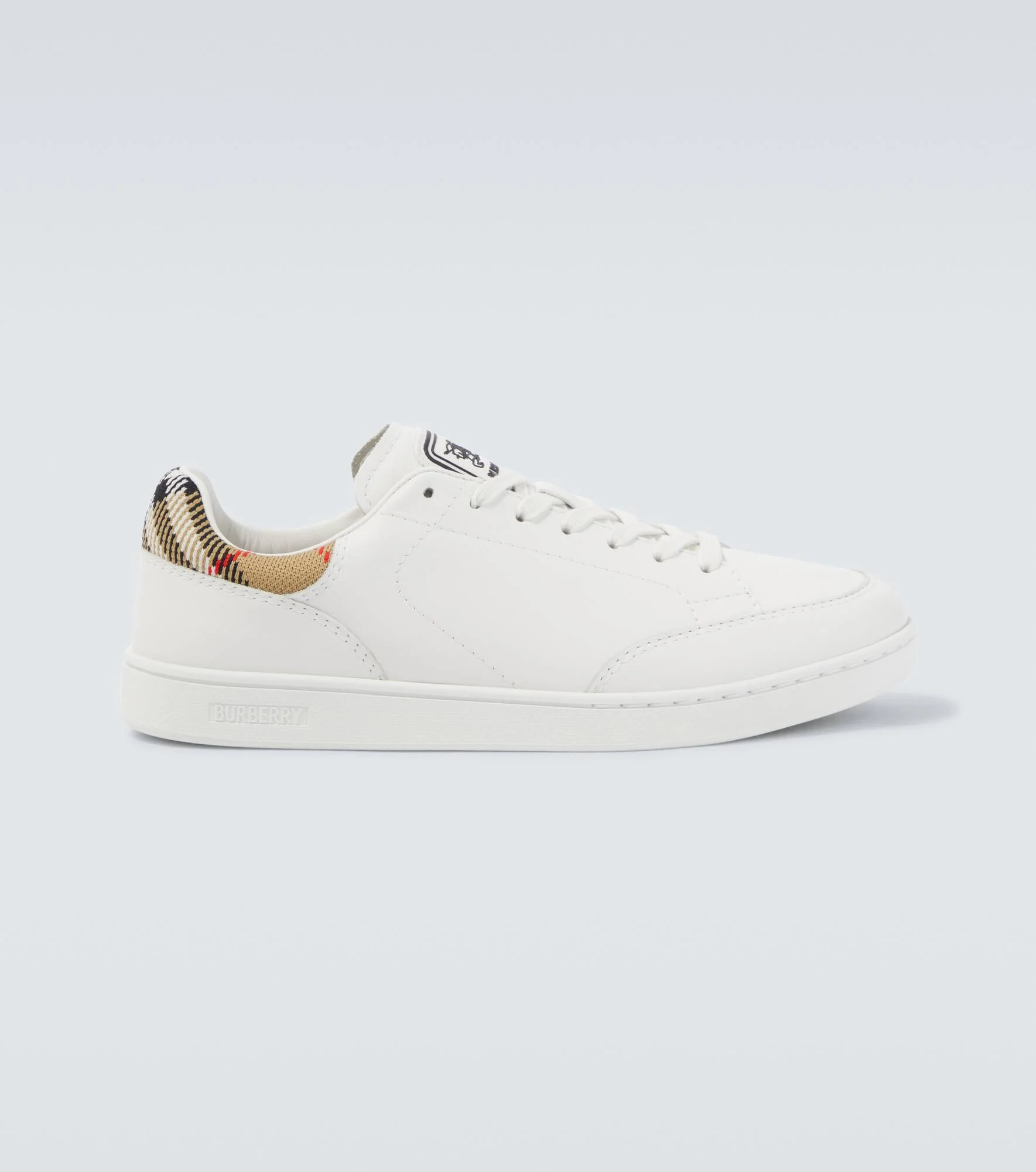 Set Burberry Check leather sneakers - 1