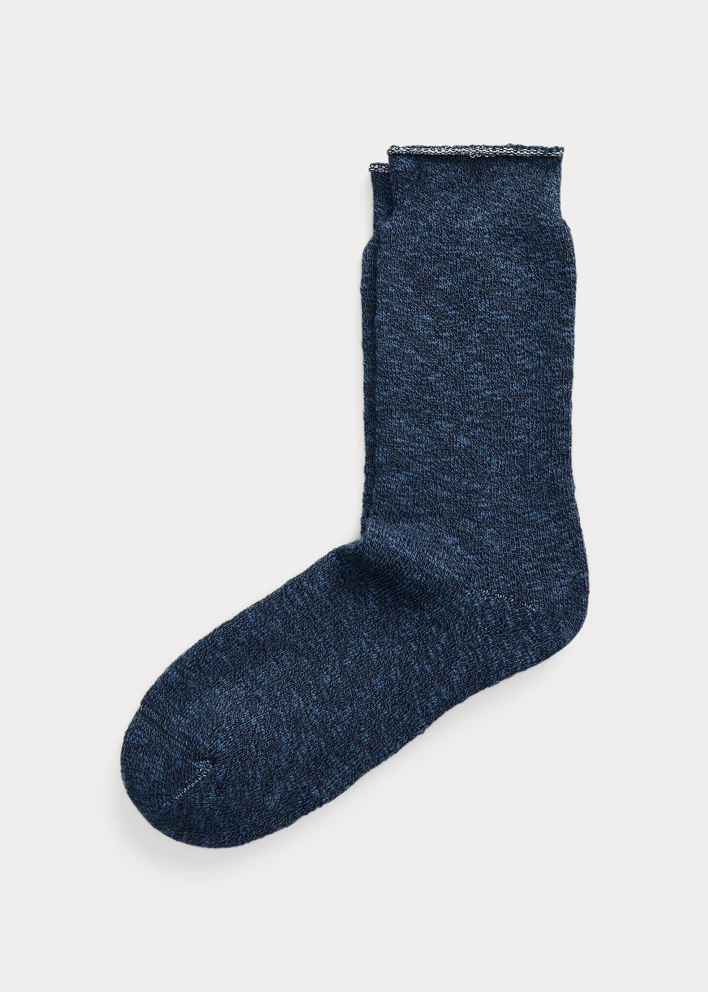Heathered Stretch Cotton-Blend Socks - 1