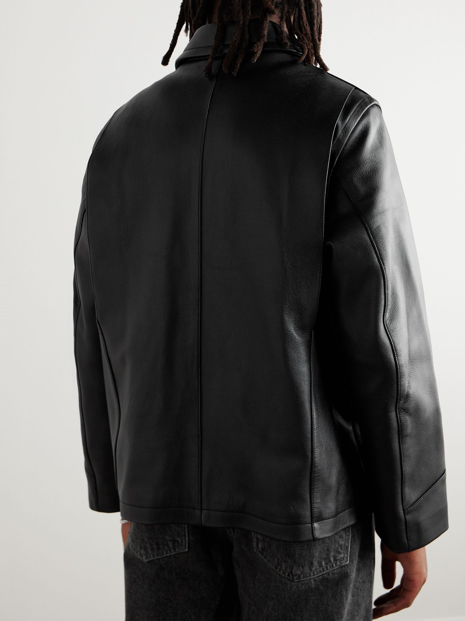 Chadwick Full-Grain Leather Jacket Black - 3