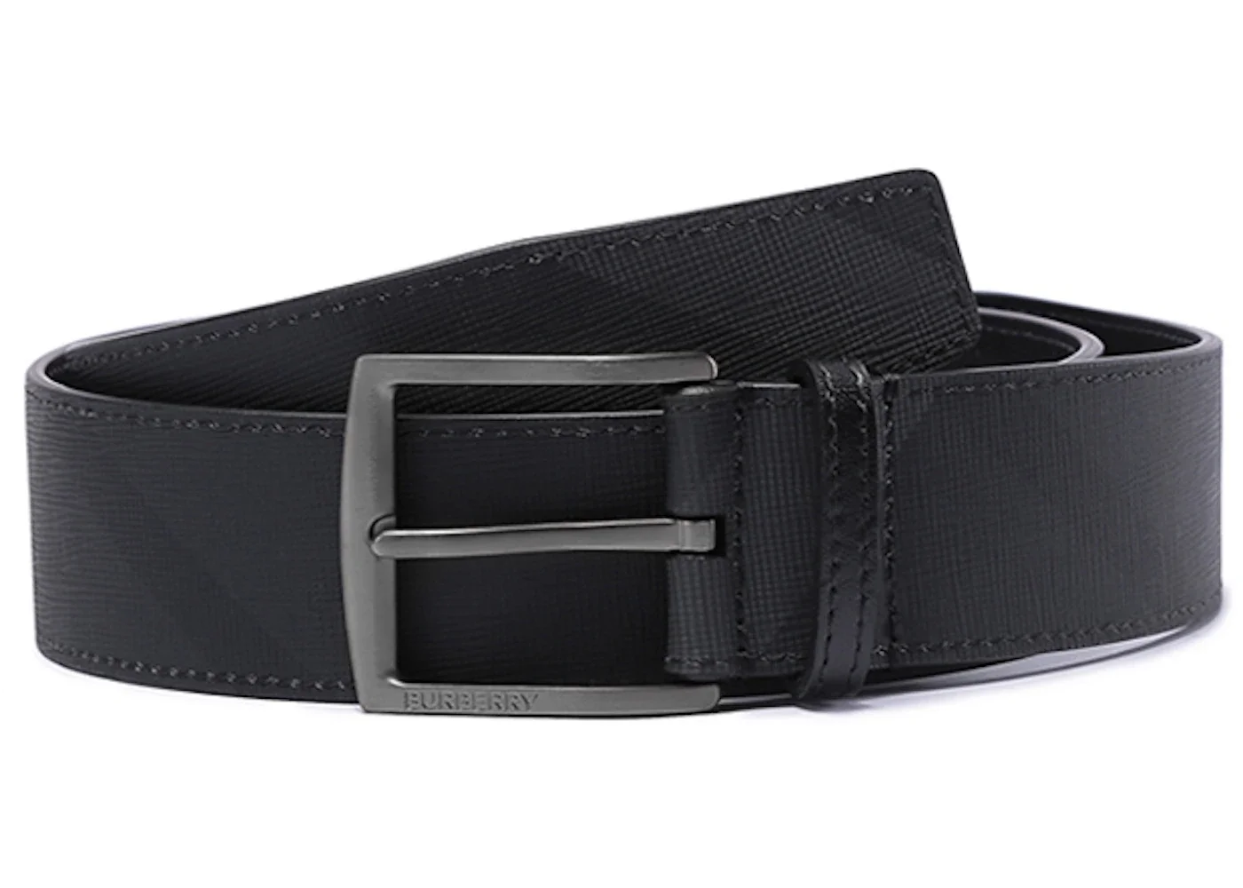 Burberry Striped Belt Black/Gray - 1