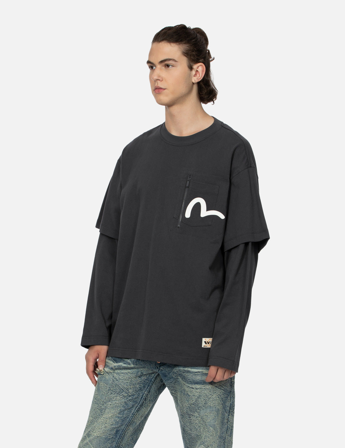 GODHEAD SLOT MACHINE PRINT LOOSE FIT  LONG-SLEEVE T-SHIRT - 8