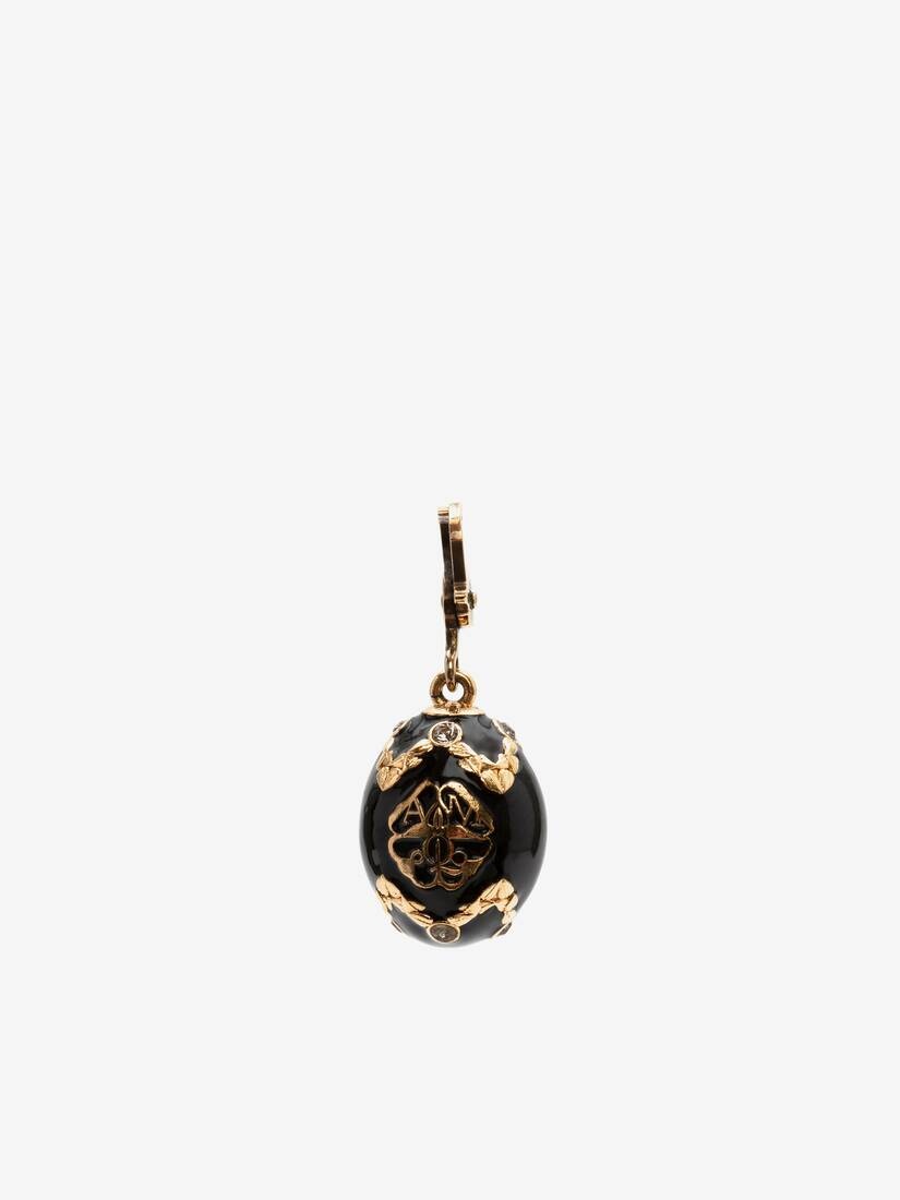 Alexander Mcqueen Egg Charm in Antique Gold - 1