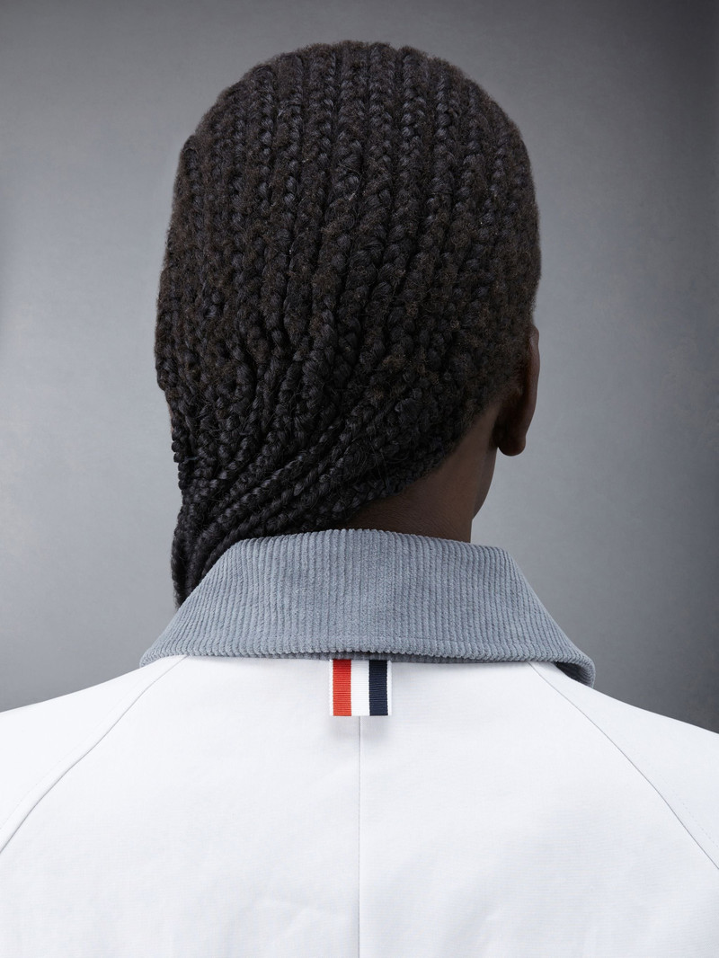 Mackintosh Removable Tie Hood Cropped Car Coat 7