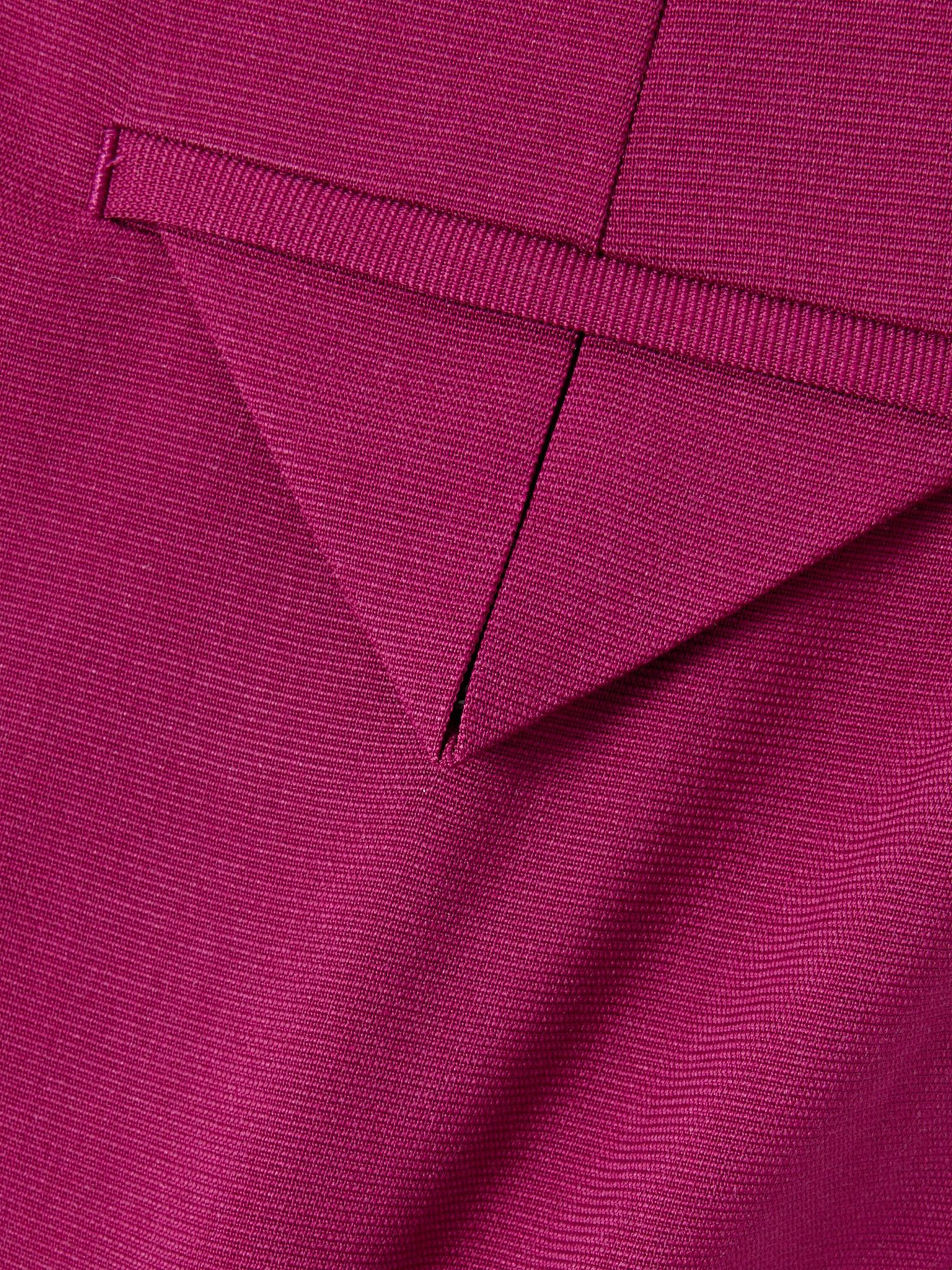 Twill wide-leg pants Magenta - 4