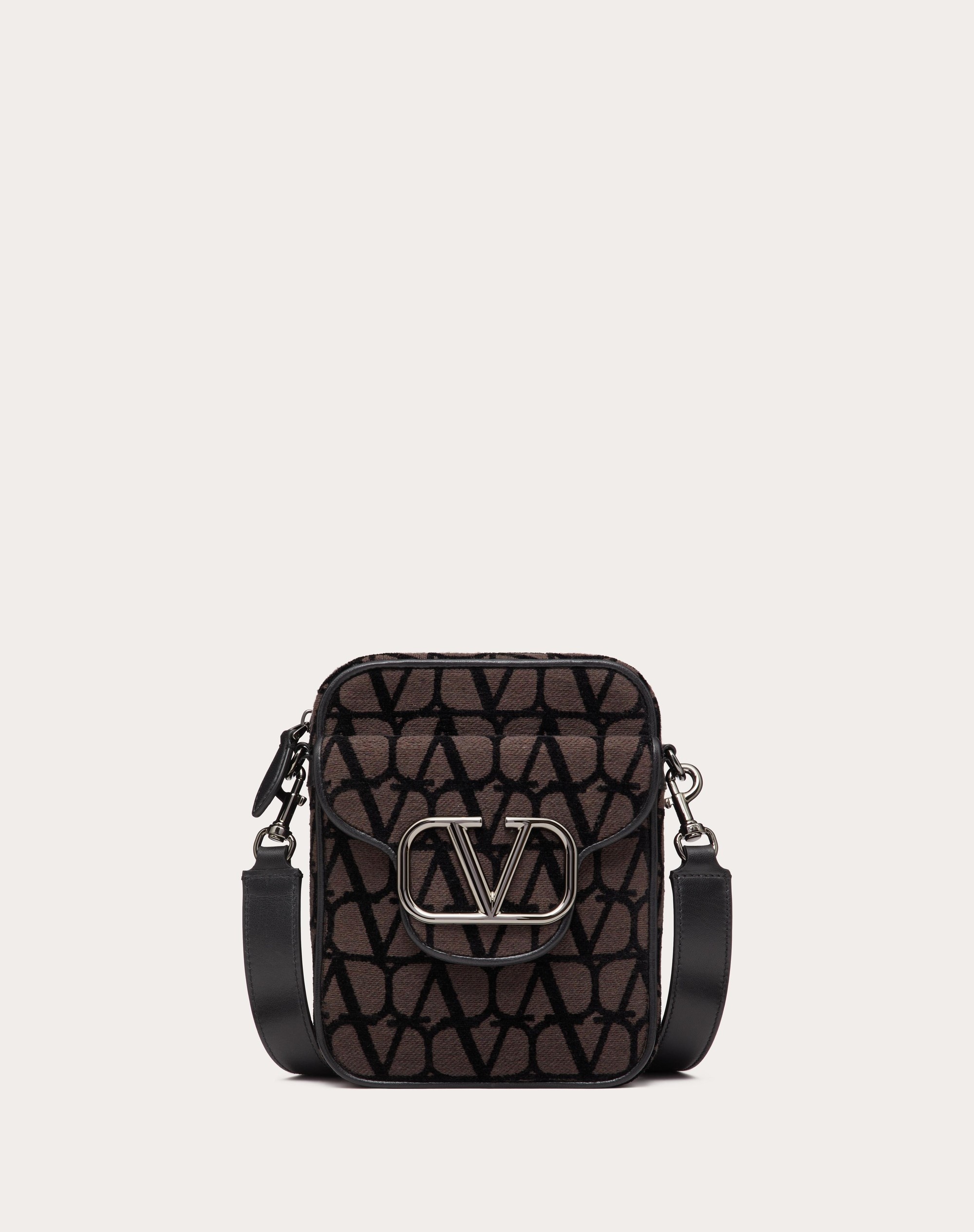 Valentino Vlogo Toile Iconographe Pouch Clutch Bag