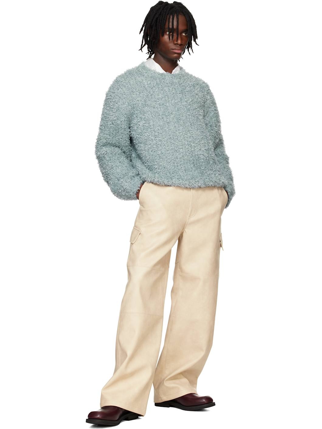 Blue Fluffy Sweater - 5