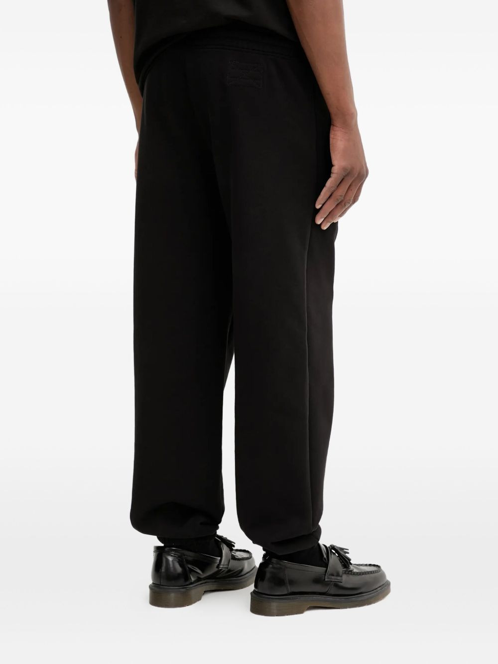 embroidered-panel drawstring track pants - 3