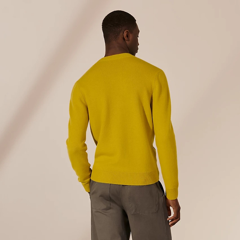 Hermès "Tweed encadre" crewneck sweater outlook