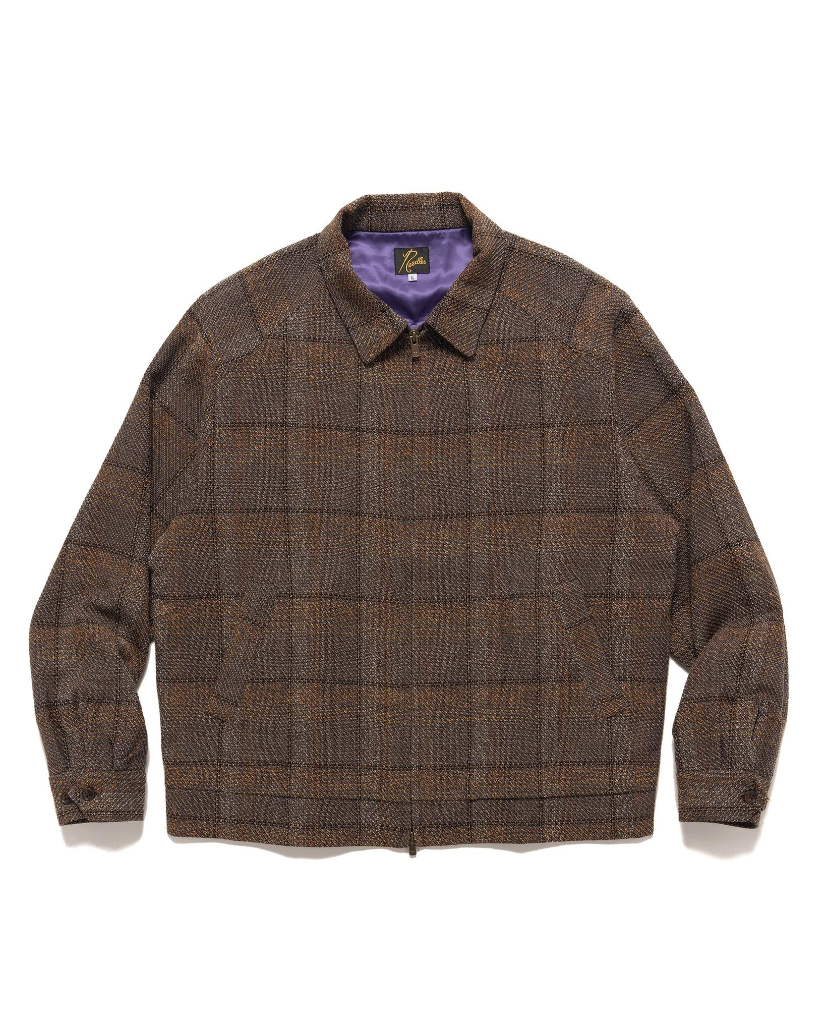 NEEDLES Sport Jacket - W/AC/C/N/R Twill Plaid Dk.Brown | REVERSIBLE