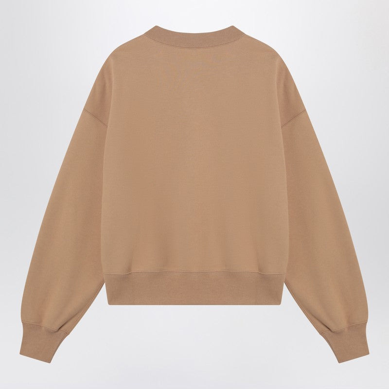 Gucci Caramel-Coloured Sweatshirt With Printed Logo Women - 2