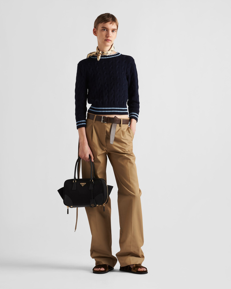 Prada Cotton crew-neck sweater outlook