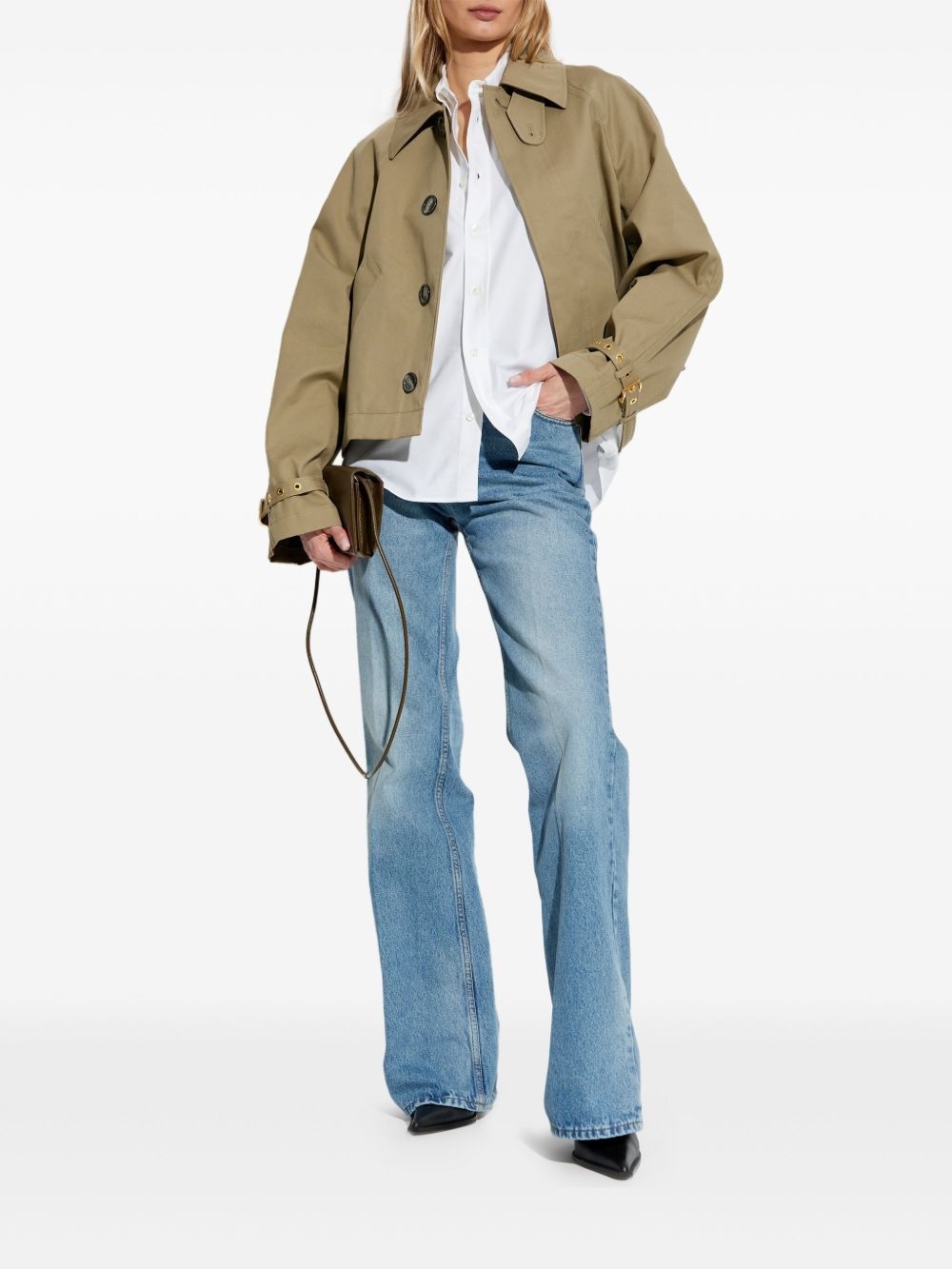 cotton trench jacket - 2