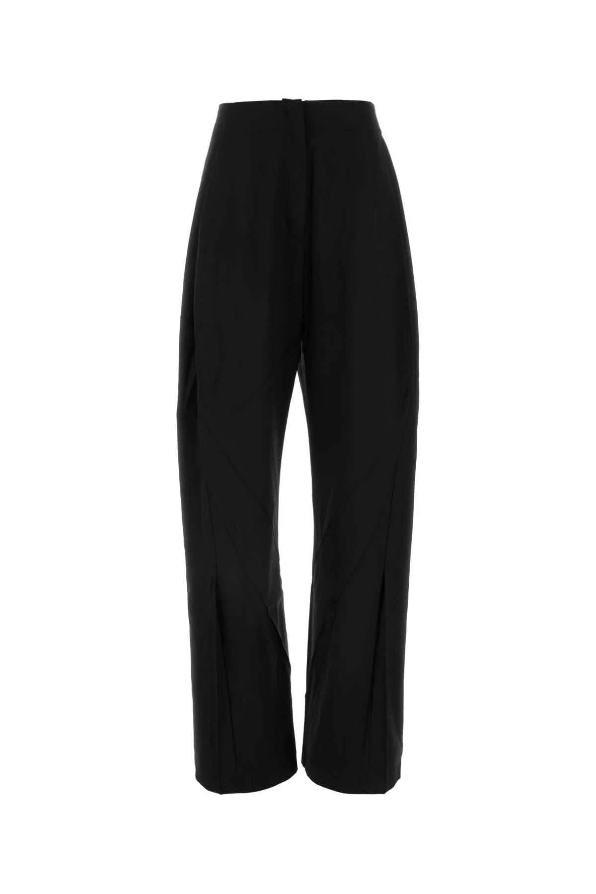 Kiko Kostadinov Women Black Stretch Wool Venari Wide-Leg Pant - 1