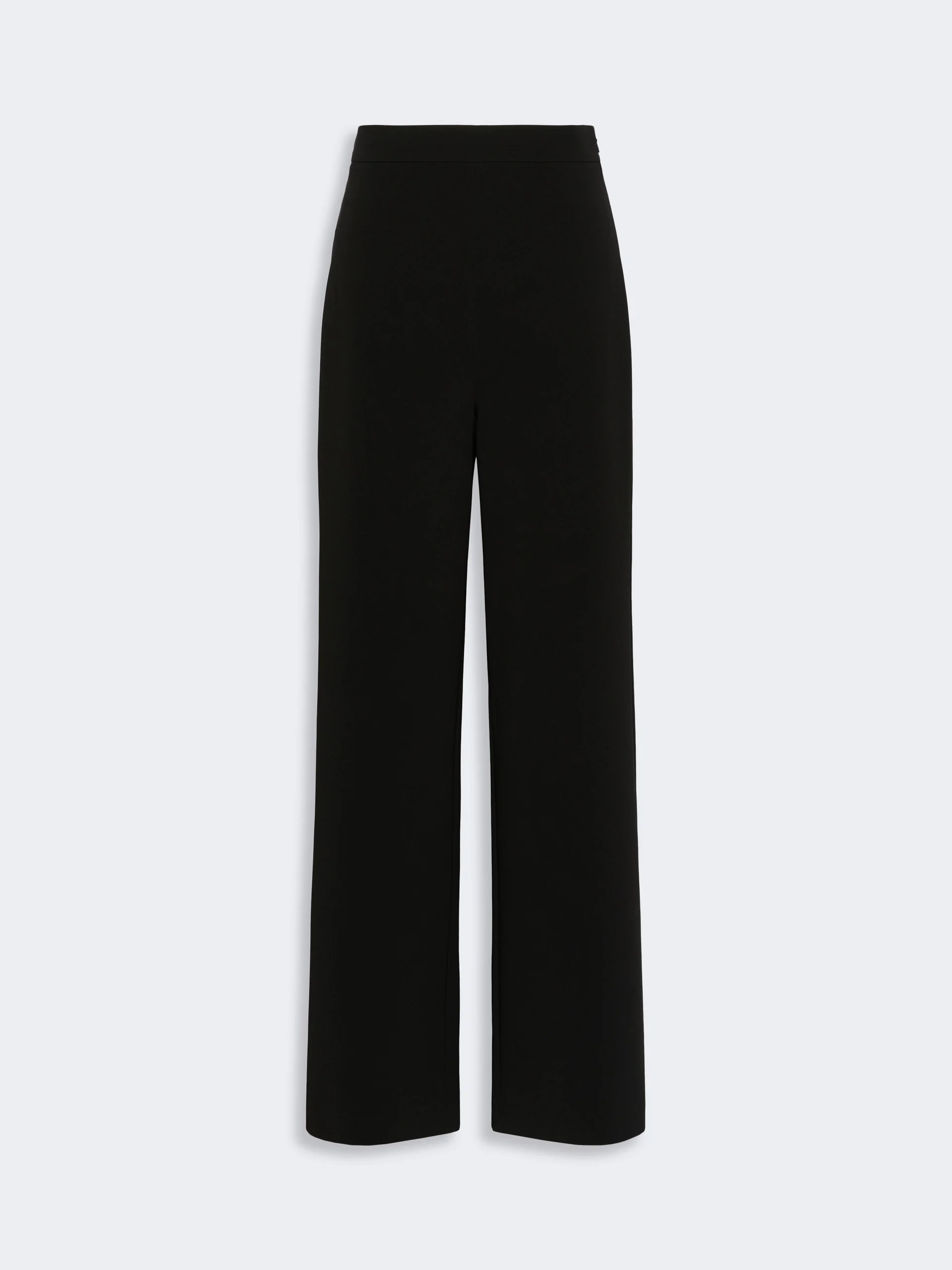 ALAGGIO Cady wide-leg trousers - BLACK - 1