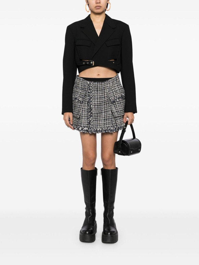 sacai twill wool-blend skirt outlook