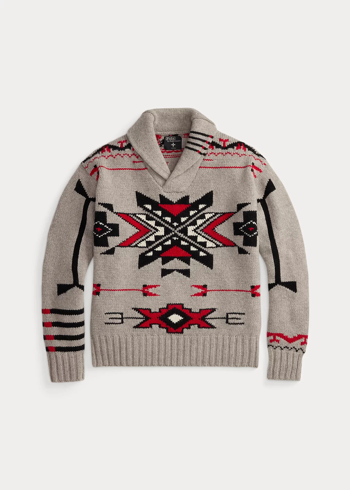 PRL x TÓPA Grey Sky Lodge Sweater - 1