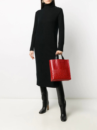 Marni Museo crocodile-effect tote bag outlook