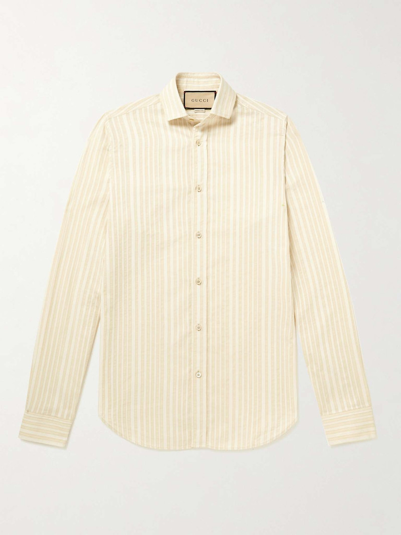 Striped Cotton-Voile Shirt - 1