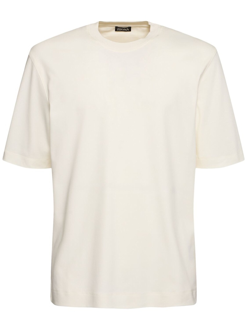 Cotton & silk t-shirt - 1