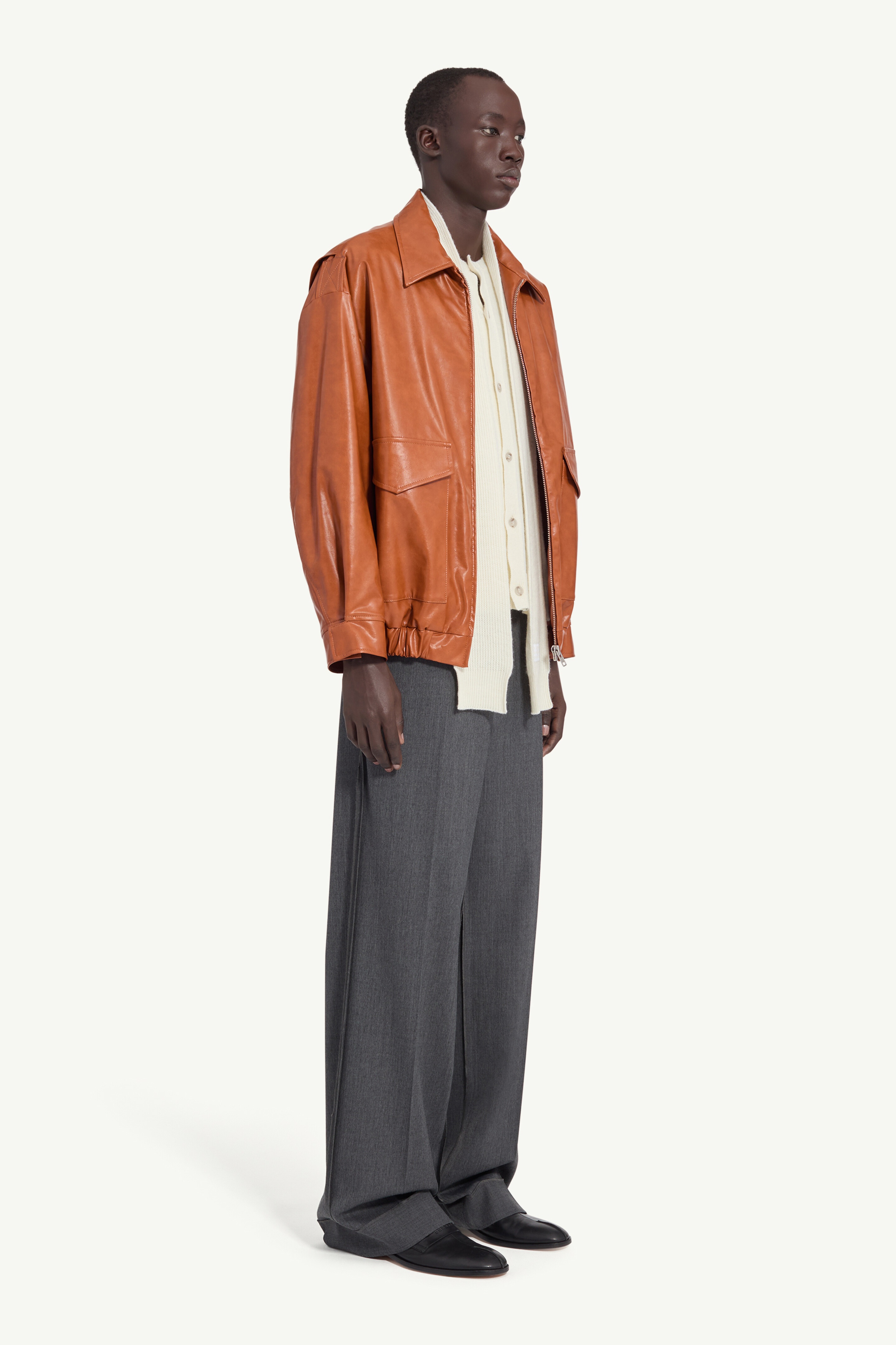 Faux leather jacket - 7