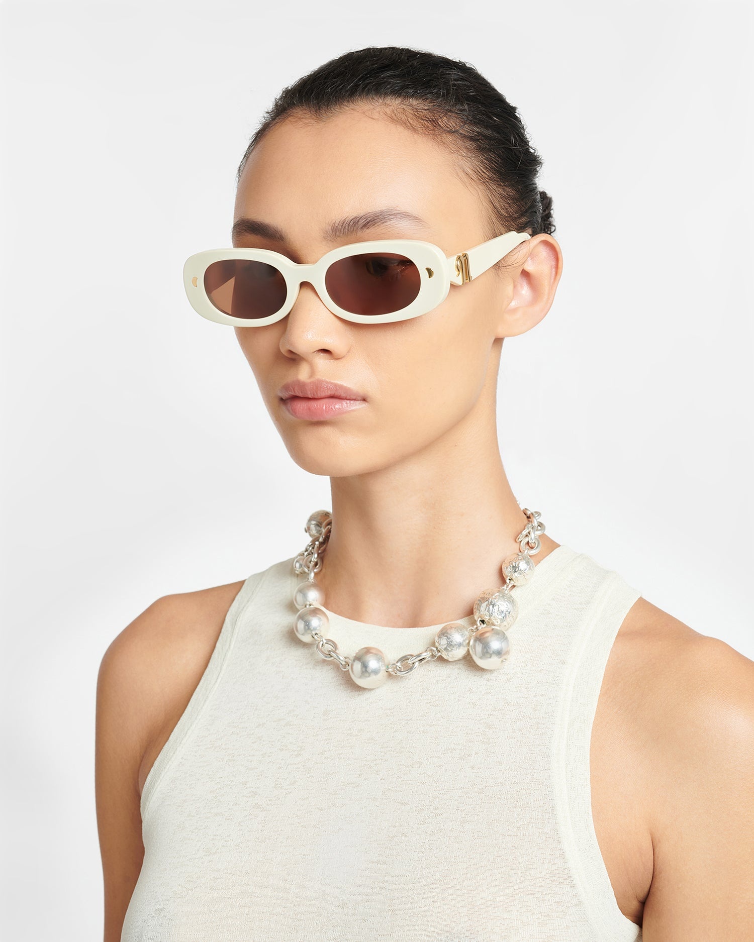 Bio-Plastic Oval-Frame Sunglasses - 4