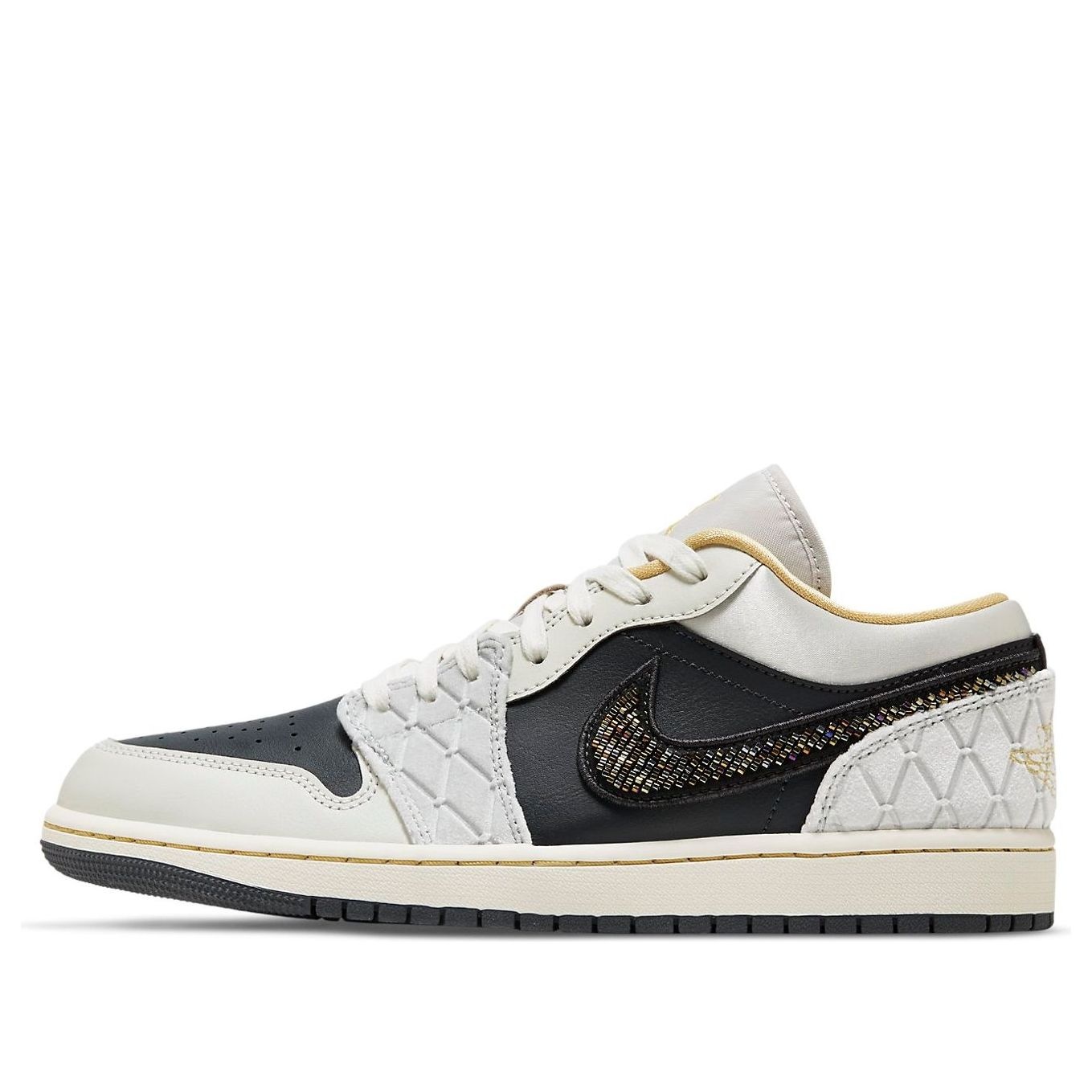 Air Jordan 1 Low SE 'Beaded Swoosh' DV1762-001 - 1