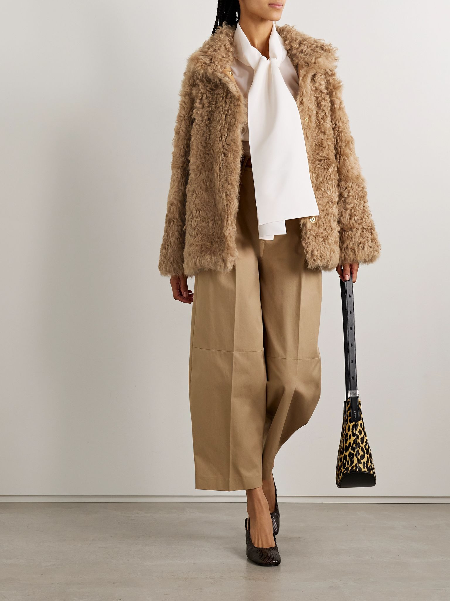 Carolyn shearling coat Light brown - 2