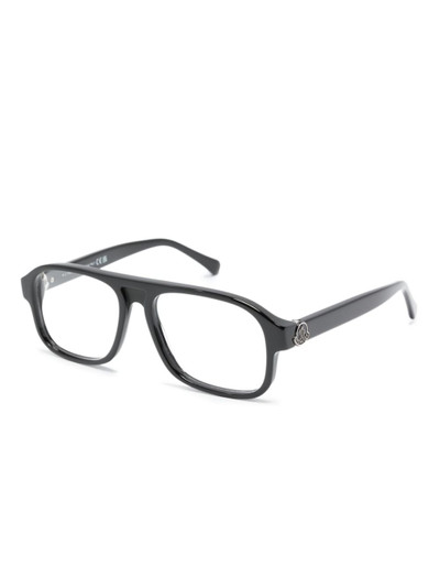 Moncler ML5198 001 square glasses outlook