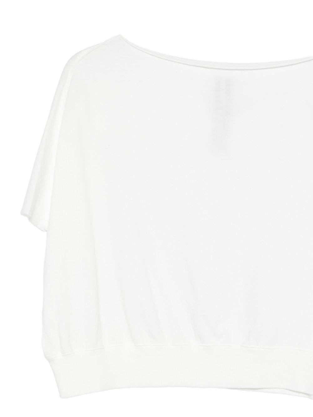boat-neck cotton top - 3