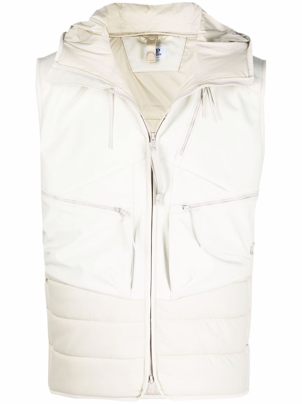 padded hooded gilet - 1