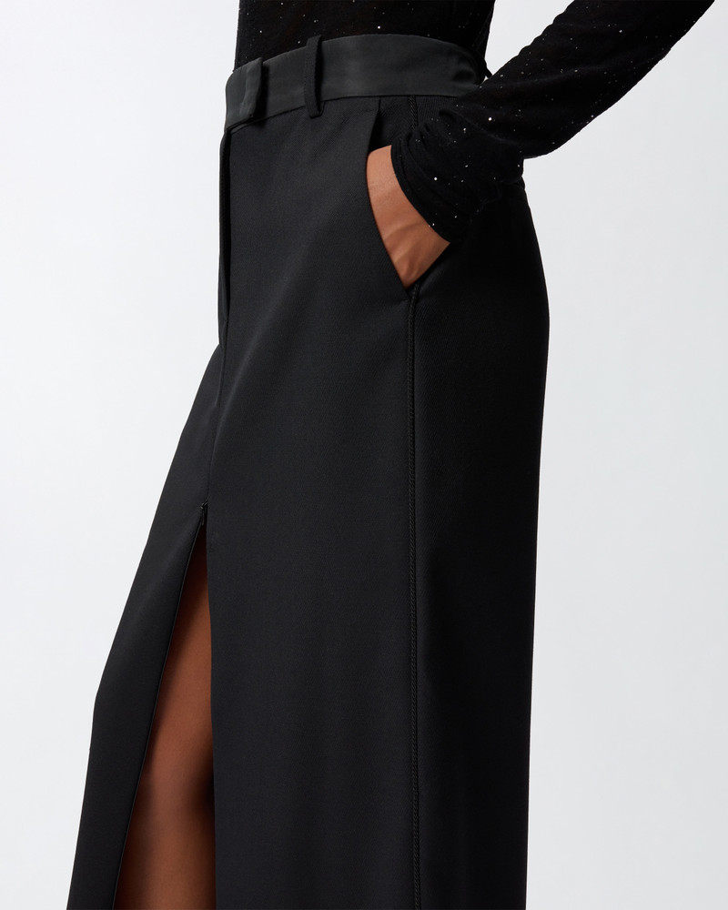 SLIM-FITTING CALF-LENGTH SKIRT WITH SLIT 5