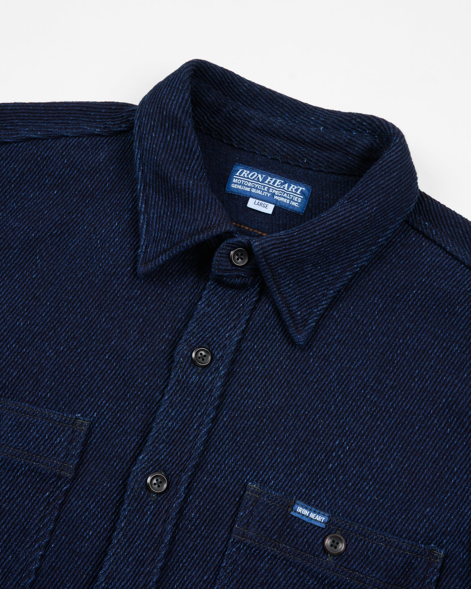 IHSH-288-IND 14oz Kersey Work Shirt - Indigo - 6